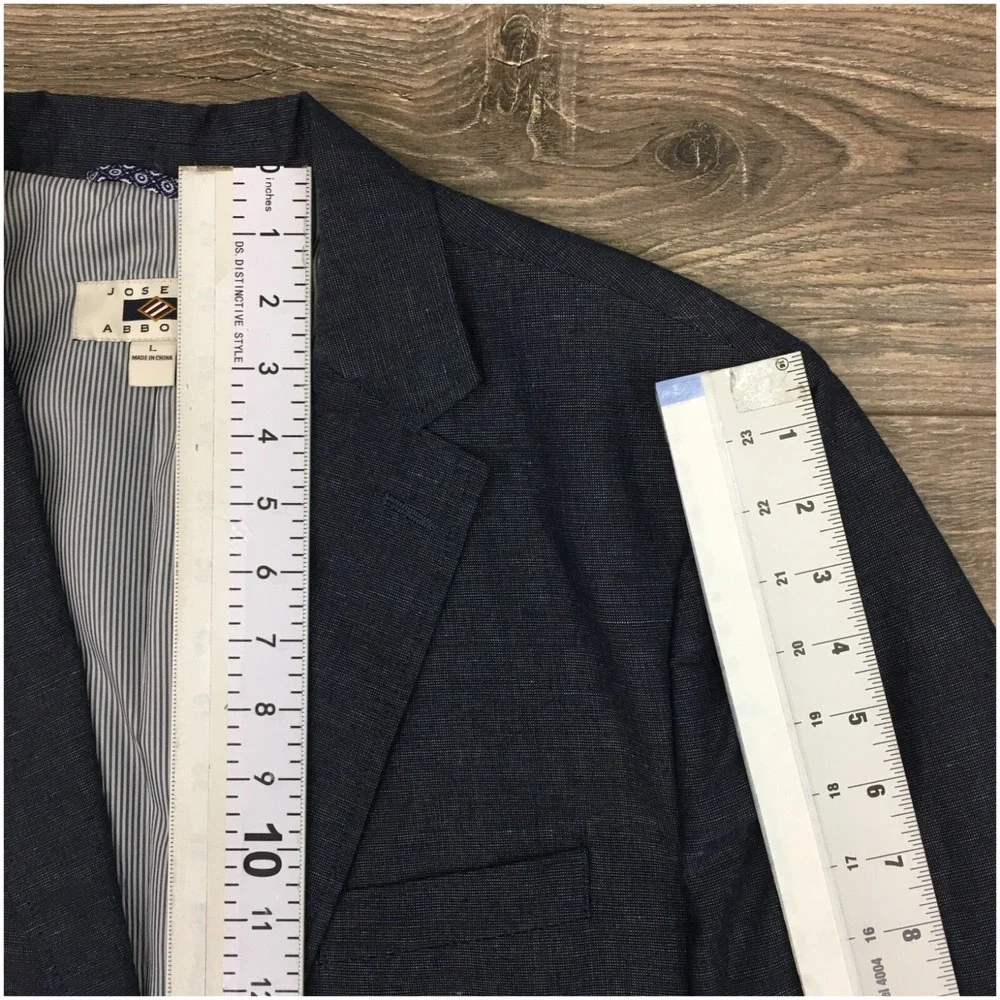 JOSEPH ABBOUD Mens Blazer Sport Coat Casual Jacket Size L 42R‎ Cotton Linen Suit